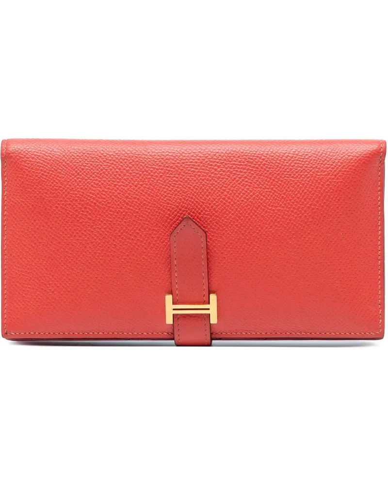 Hermès Portemonnaie Epsom Bearn Wallet rot Rot