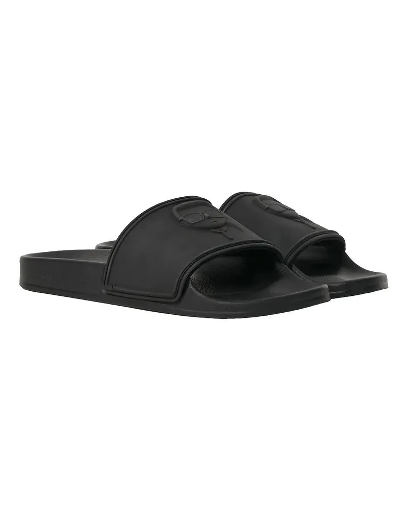 Karl Lagerfeld Slipper & Pantoletten IKON NFT KONDO-SLIPPERS schwarz Schwarz