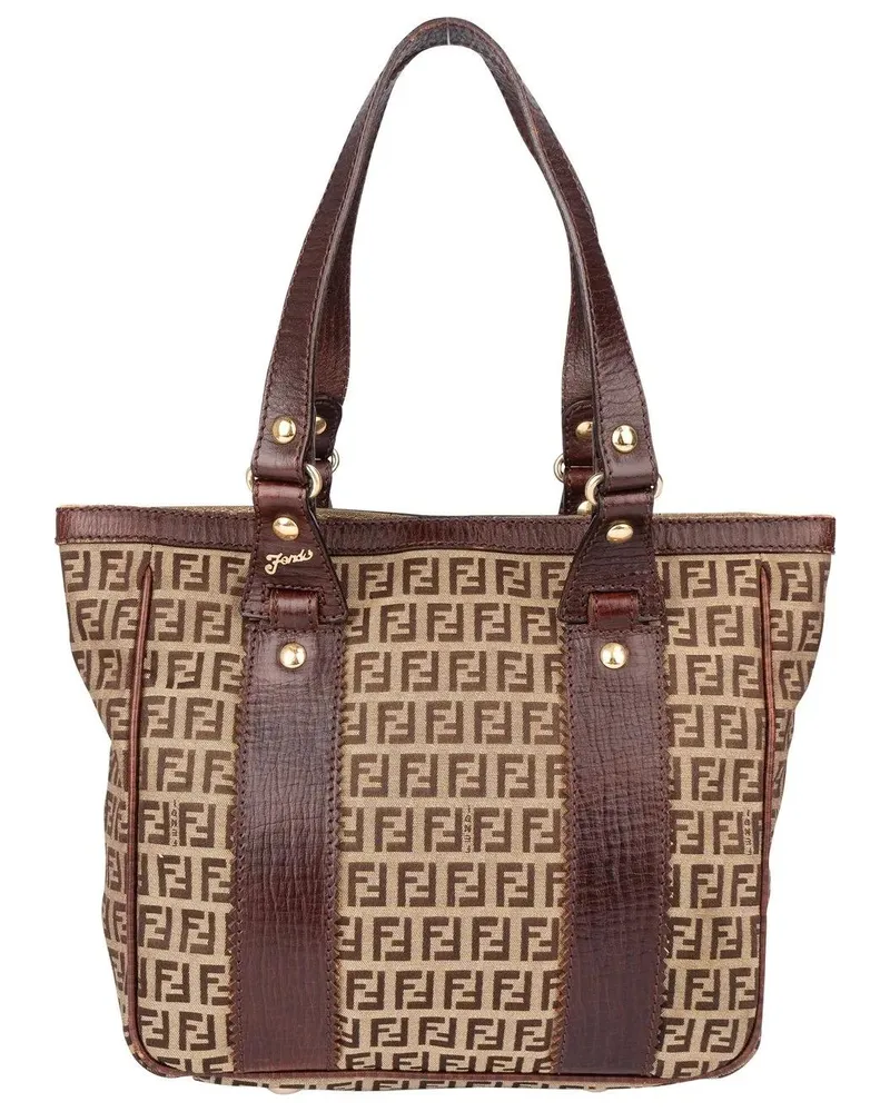 Fendi Crossbody Bags  FF Monogram Zucchino Handbag bunt Bunt