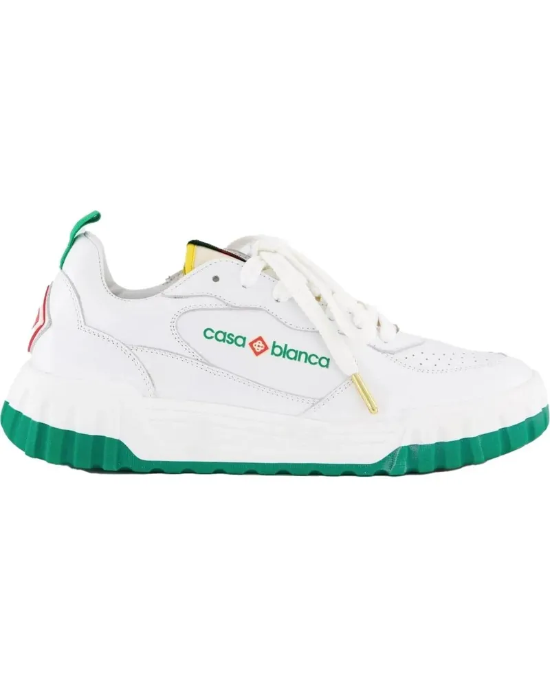 Casablanca Paris Low-Top Sneaker Heren Mens Court Sneaker weiß Weiß