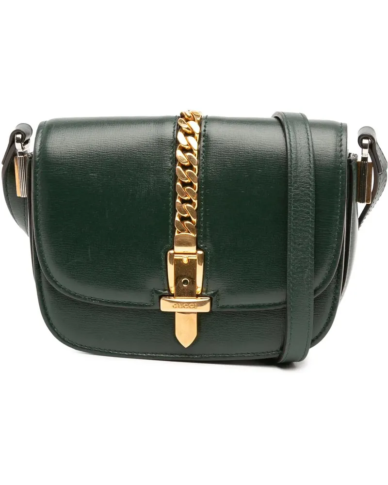 Gucci Hobo Bags Mini Leather Sylvie 1969 Crossbody grün Grün