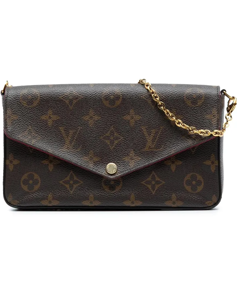 Louis Vuitton Hobo Bags Monogram Pochette Felicie braun Braun
