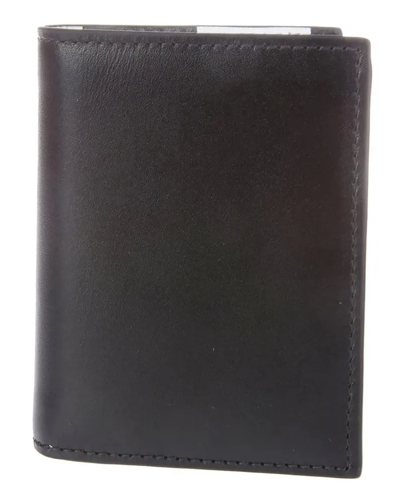 Comme des Garçons Portemonnaies Internal Check Pattern Black Wallet schwarz Schwarz