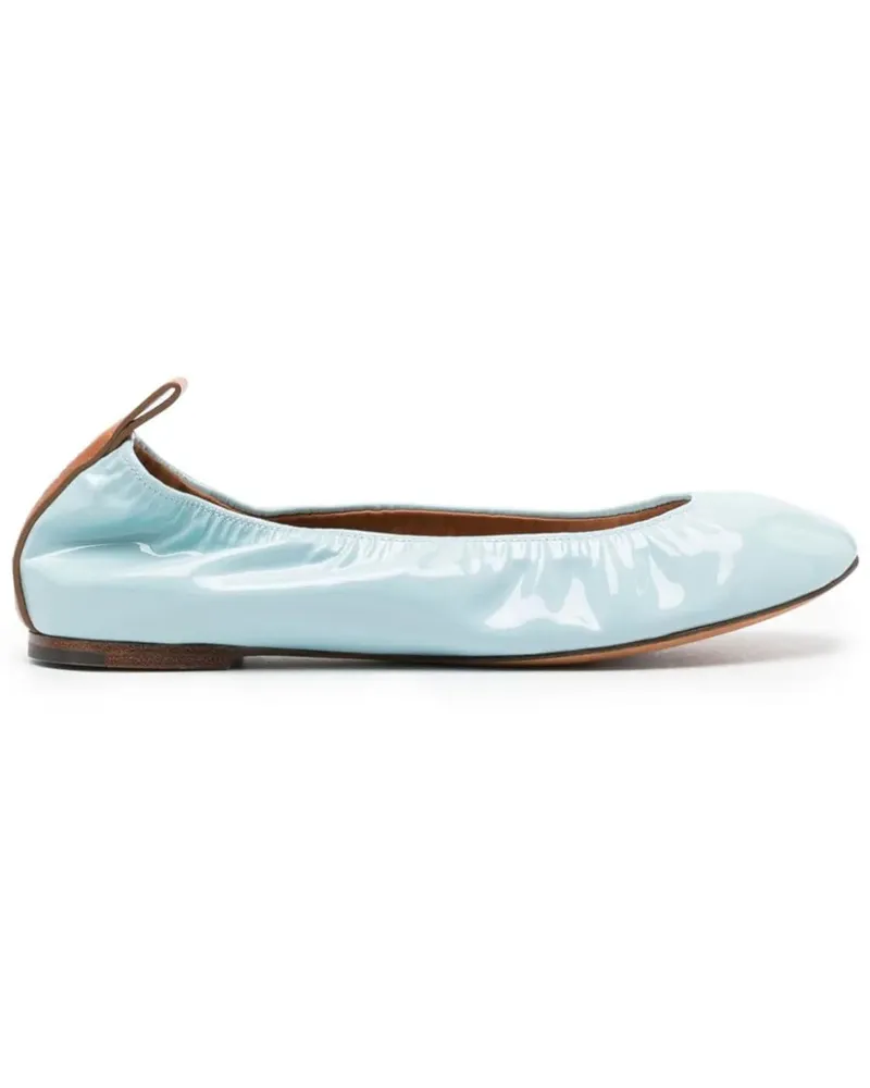 Lanvin Ballerinas Flat Shoes Blue blau Blau