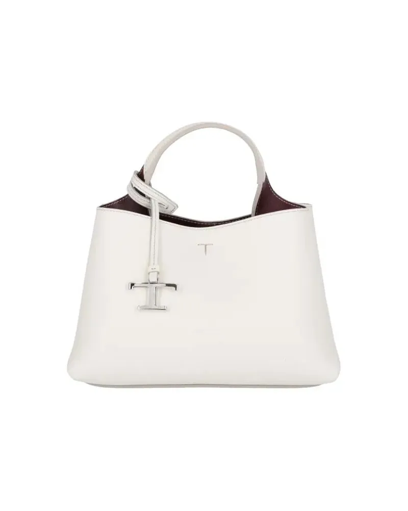 TOD'S Hobo Bags Micro Logo Bag – White weiß Weiß