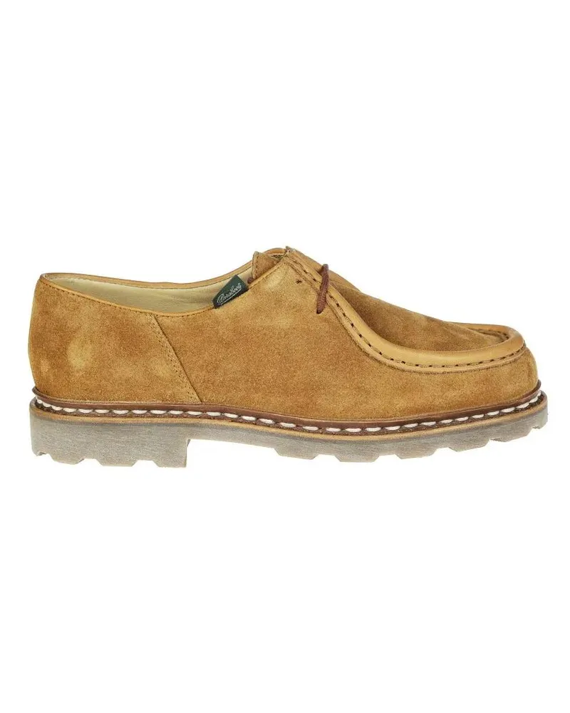 Paraboot Low-Top Sneaker Michael Vel Whisky Brown Suede Shoes braun Braun