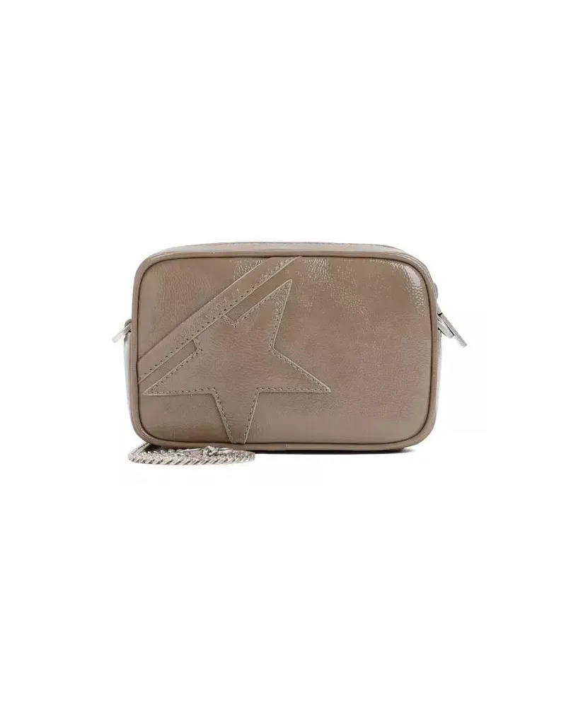 Golden Goose Shopper Ash Calf Leather Mini Star Bag Beige