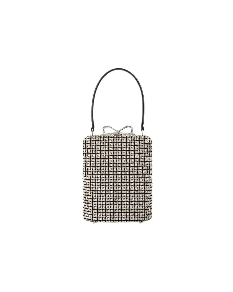 Self-Portrait Crossbody Bags Crystal Fishnet Bag - Synthetic - Silver silberfarben 