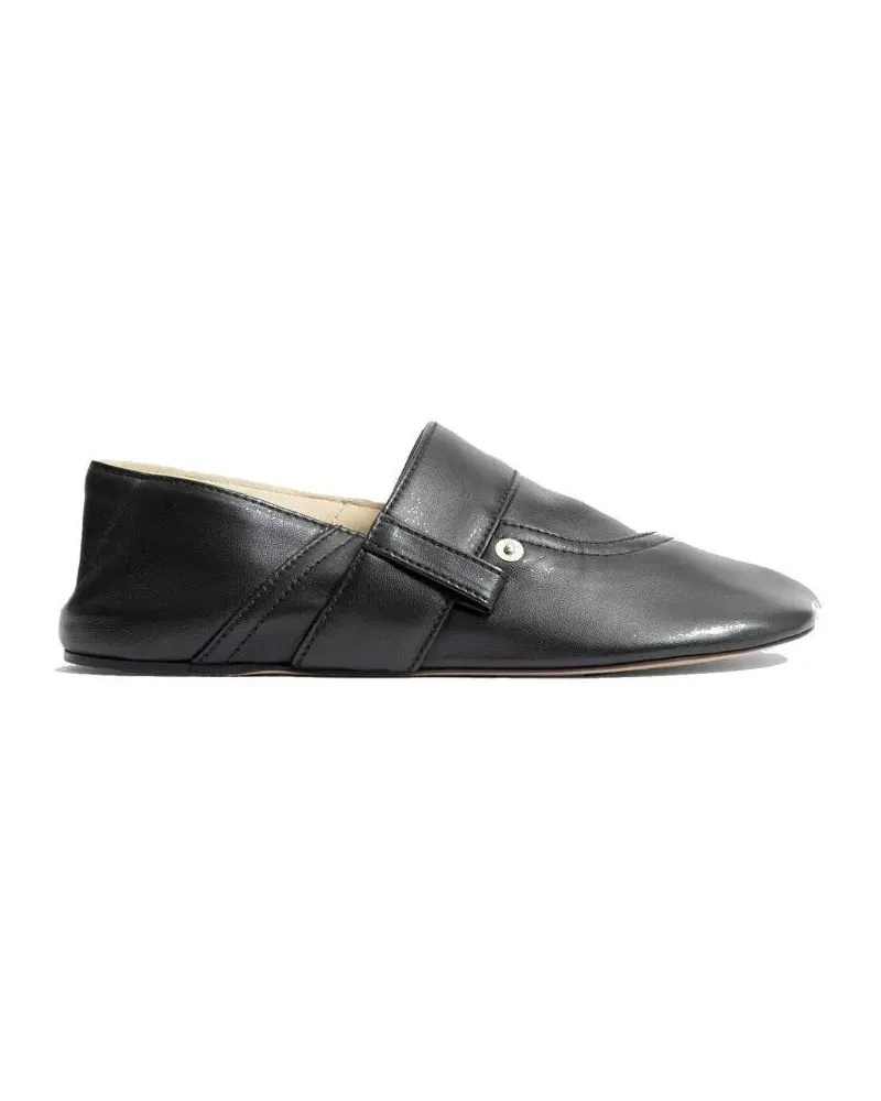 Loewe Toy Pocket Leather Slippers schwarz Schwarz