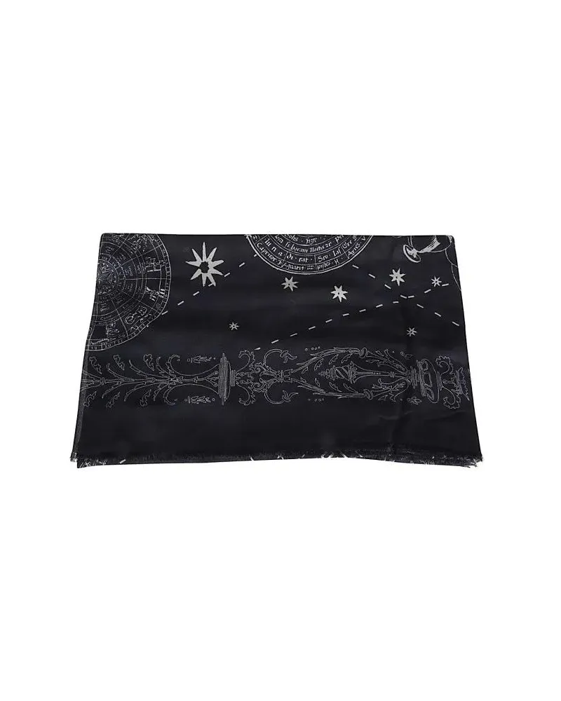 Faliero Sarti Tücher & Schals Astrology-Themed Modal And Cashmere Scarf schwarz Schwarz
