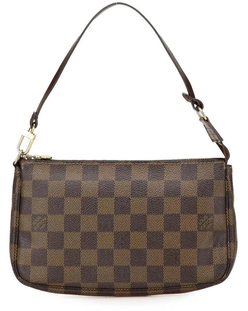 Louis Vuitton Hobo Bags 2006 Damier Ebene Pochette Accessoires braun Braun