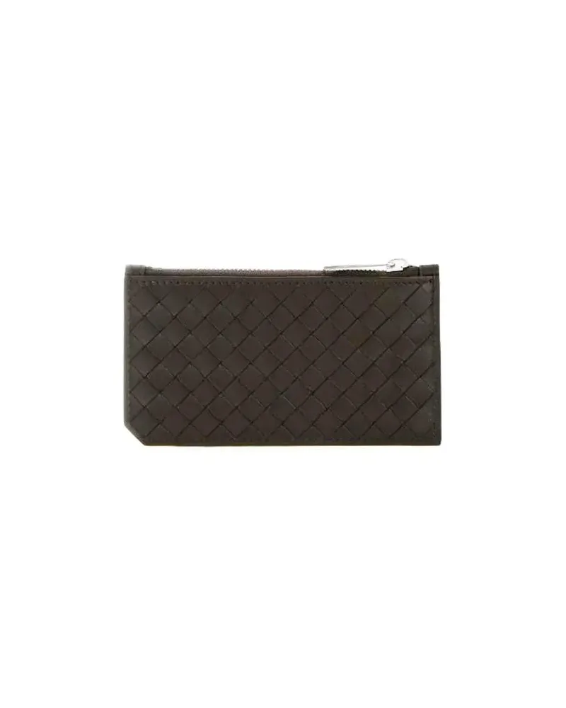 Bottega Veneta Portemonnaies Intrecciato Leather Card Holder braun Braun