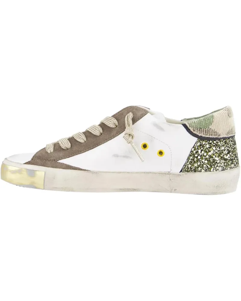 Philippe Model Low-Top Sneaker Dames Prsx Low Sneaker Wit/Glitter weiß Weiß
