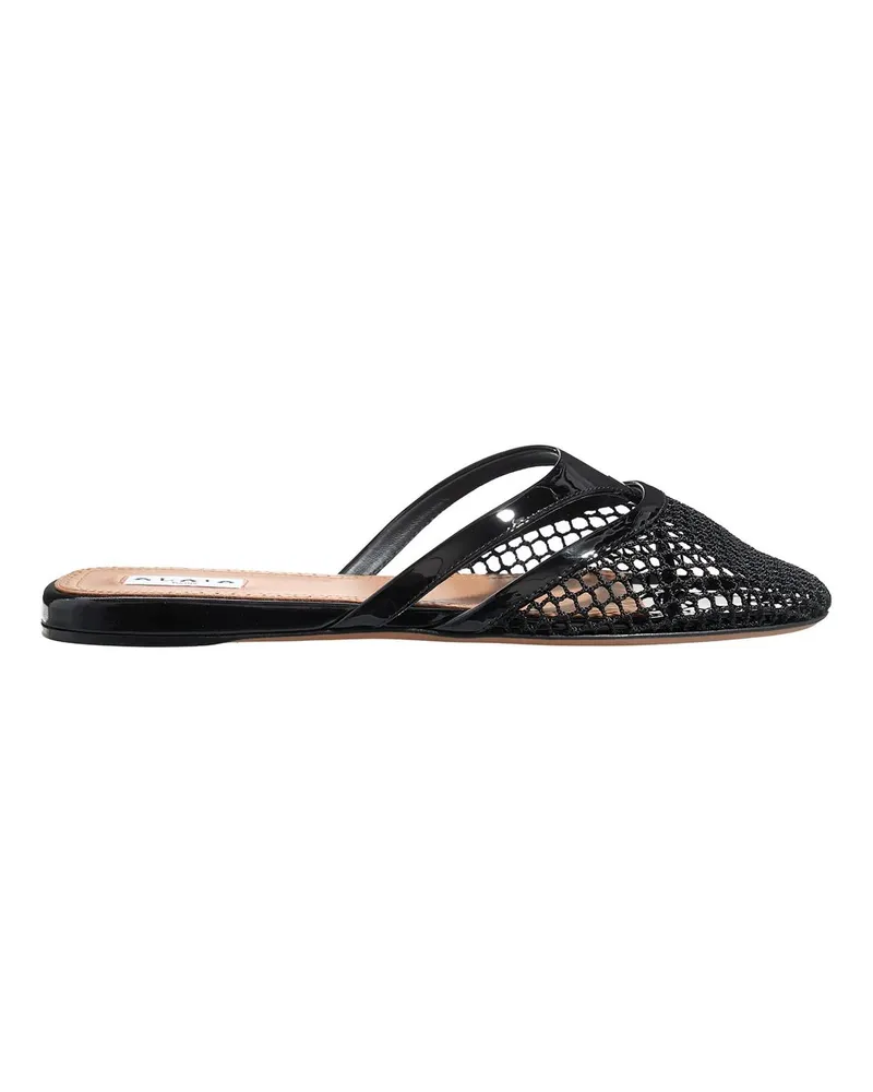 Alaïa Slipper & Pantoletten Slides Infradito schwarz Schwarz
