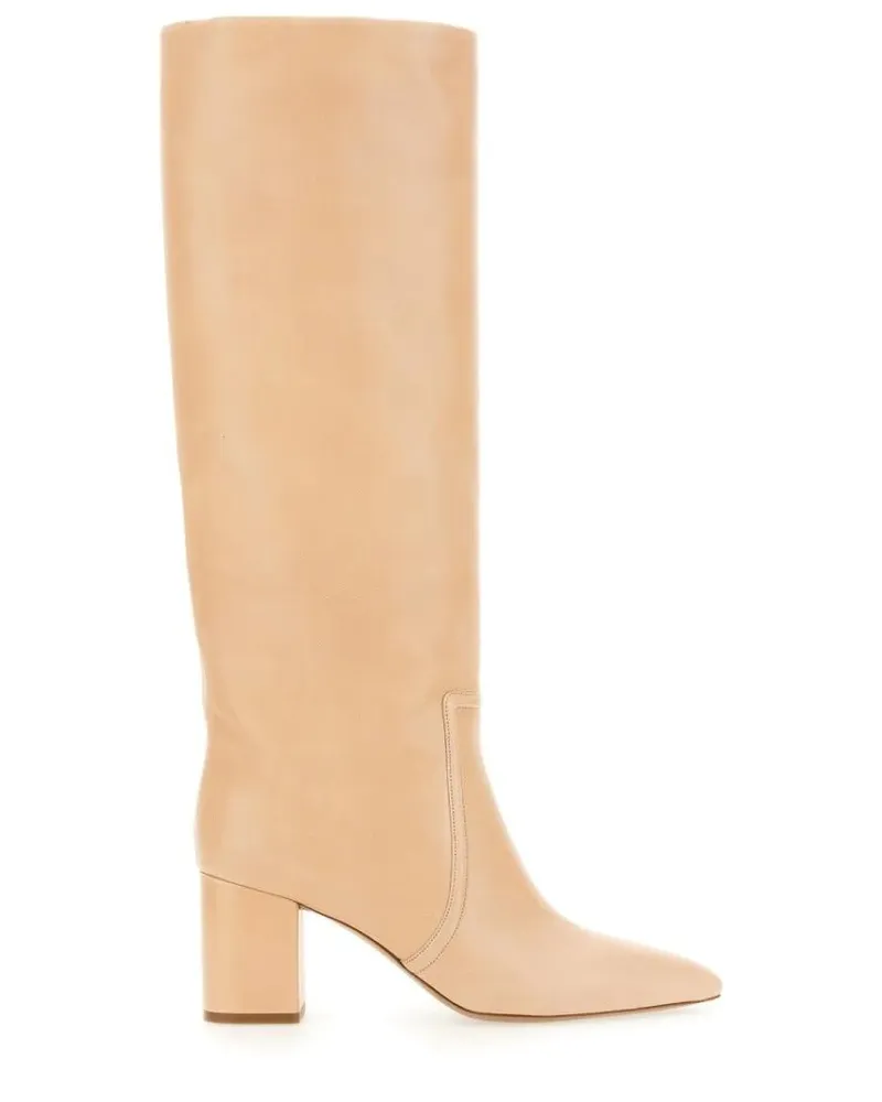 Paris Texas Stiefel Knee-High Boots With Pointed Toe beige Beige
