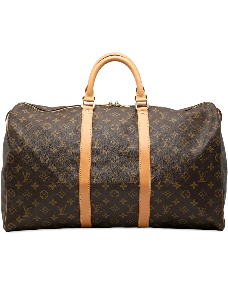 Louis Vuitton Weekender Monogram Keepall 50 braun Braun