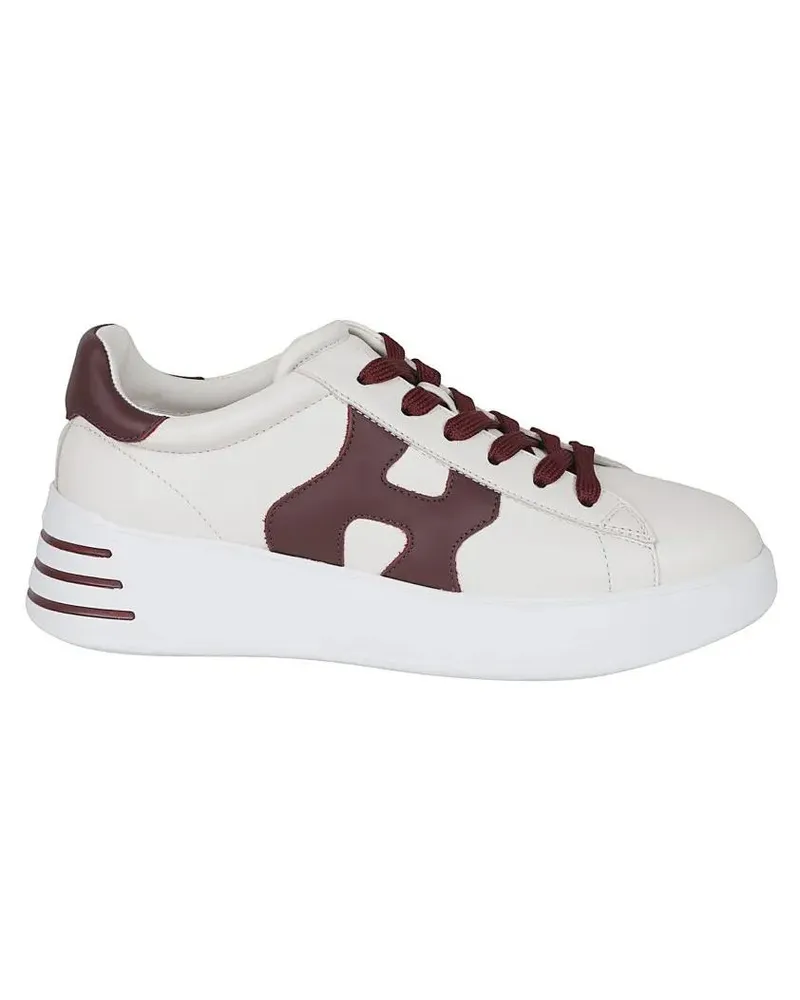 Hogan Low-Top Sneaker H564 Ivory Leather Low-Top Sneakers weiß Weiß