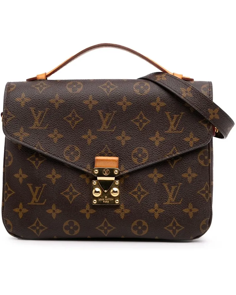 Louis Vuitton Hobo Bags 2017 Monogram Pochette Metis braun Braun