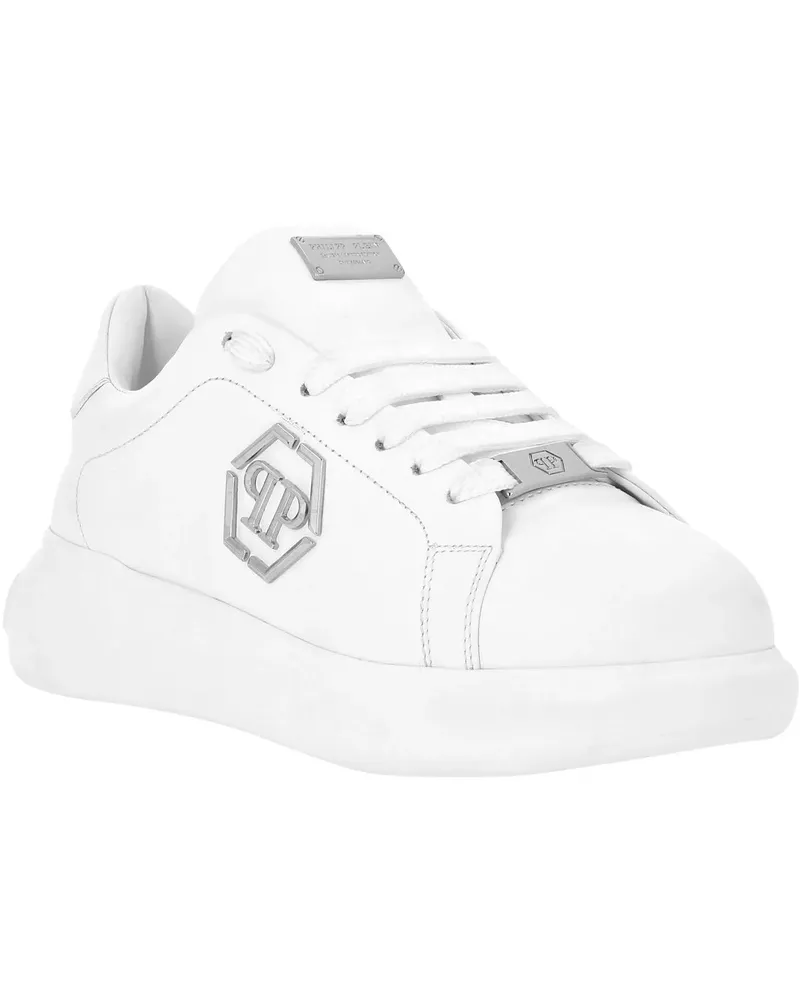Philipp Plein Flat Shoes White weiß Weiß