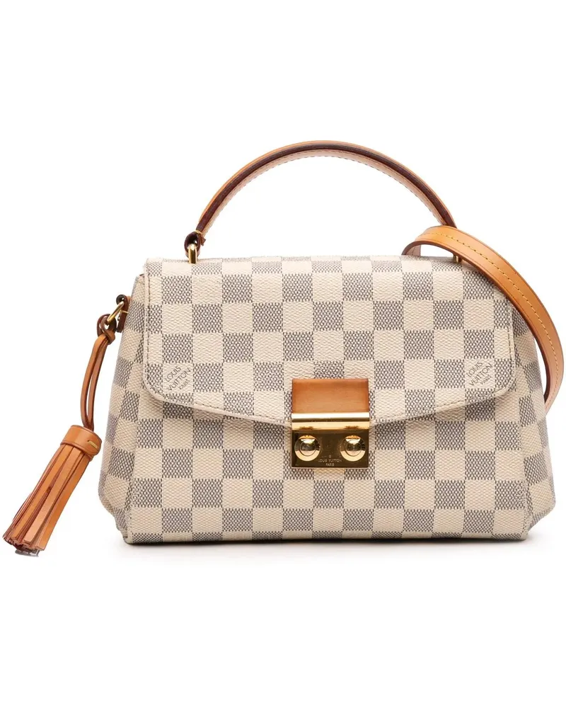 Louis Vuitton Hobo Bags Damier Azur Croisette weiß Weiß