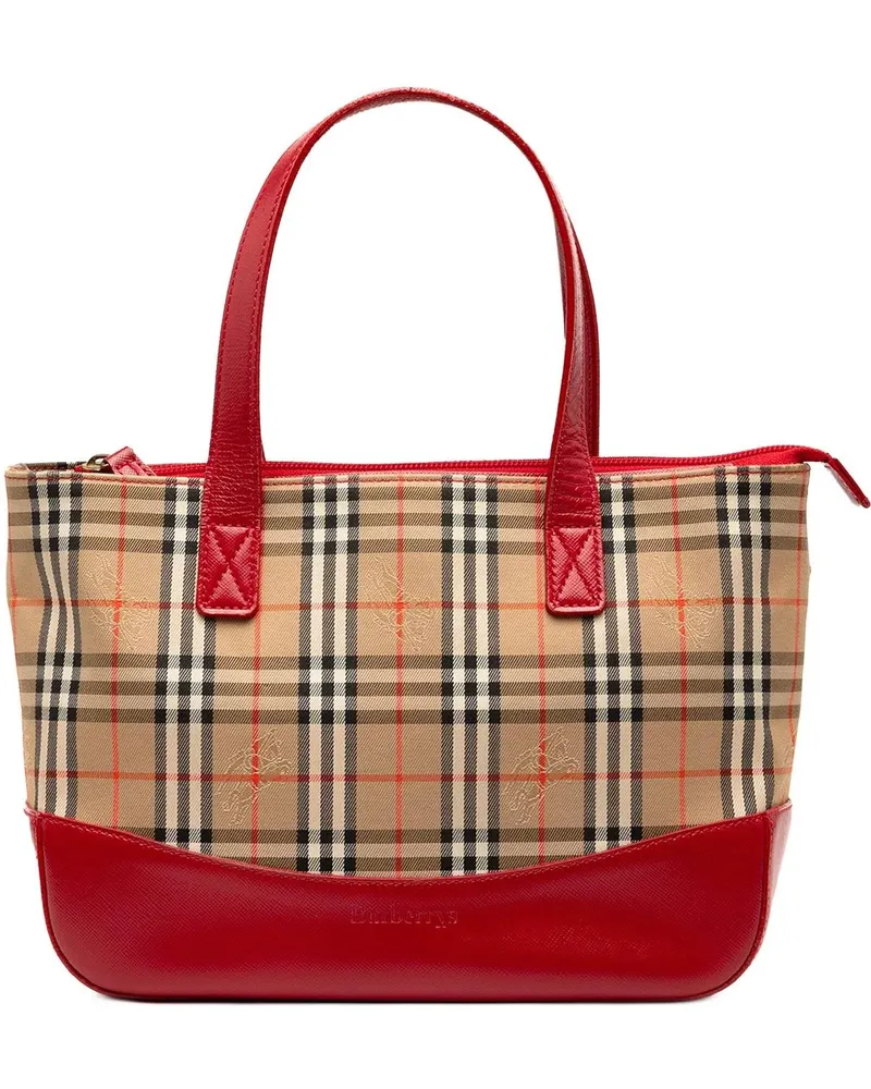Burberry Shopper Haymarket Check Canvas Tote braun Braun