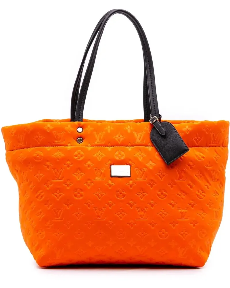 Louis Vuitton Shopper Monogram Embossed Neoprene Scuba MM orange Orange