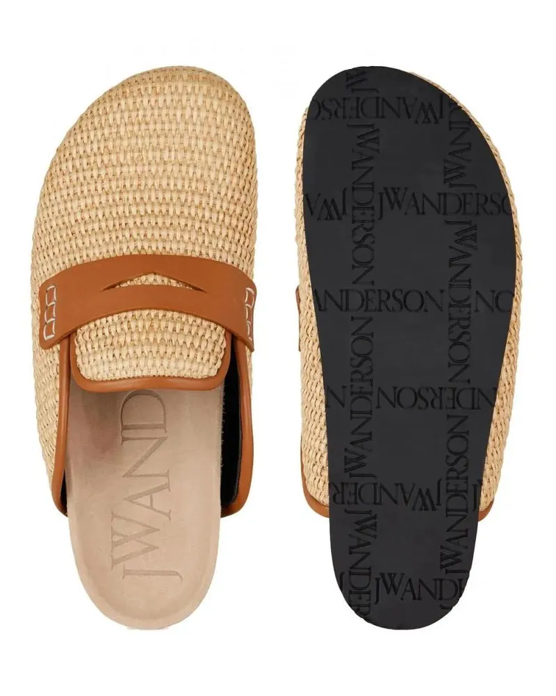 J.W.Anderson Slipper & Pantoletten JW ANDERSON Raffiabast Mules braun Braun