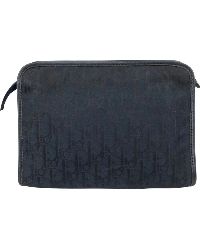 Dior Crossbody Bags  Satin Trotter Monogram Clutch blau Blau