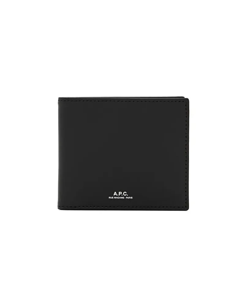 A.P.C. Portemonnaies Black Aly Wallet With Embossed Logo schwarz Schwarz