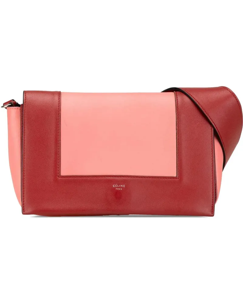 Celine Hobo Bags Leather Frame Shoulder Bag rosa Gold