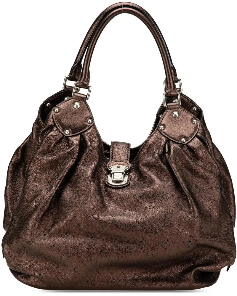 Louis Vuitton Hobo Bags Monogram Mahina XL braun Braun