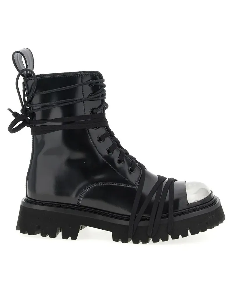Moschino Stiefel 'Combat' Combat Boots schwarz Schwarz