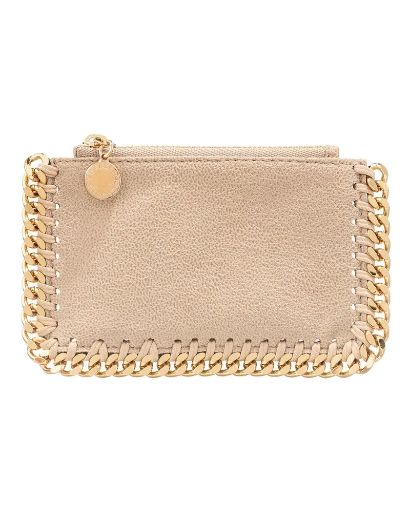 Stella McCartney Portemonnaie Falabella Card Case Beige