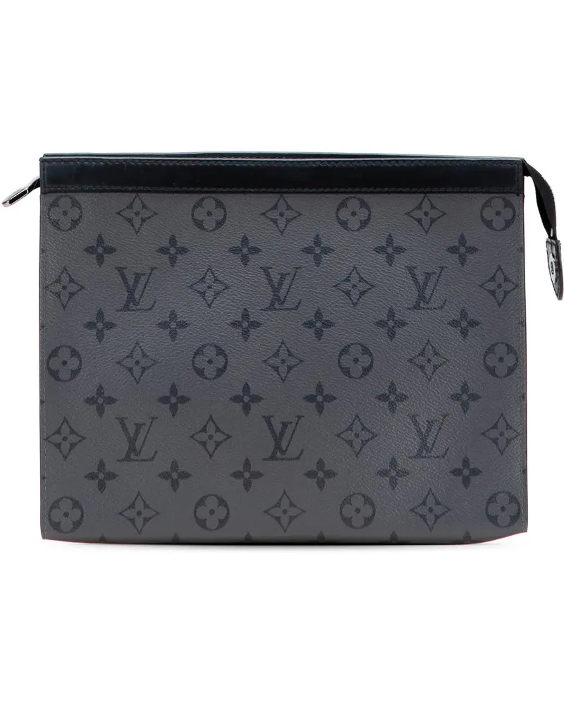 Louis Vuitton Clutches Monogram Eclipse Reverse Pochette Voyage MM grau Grau