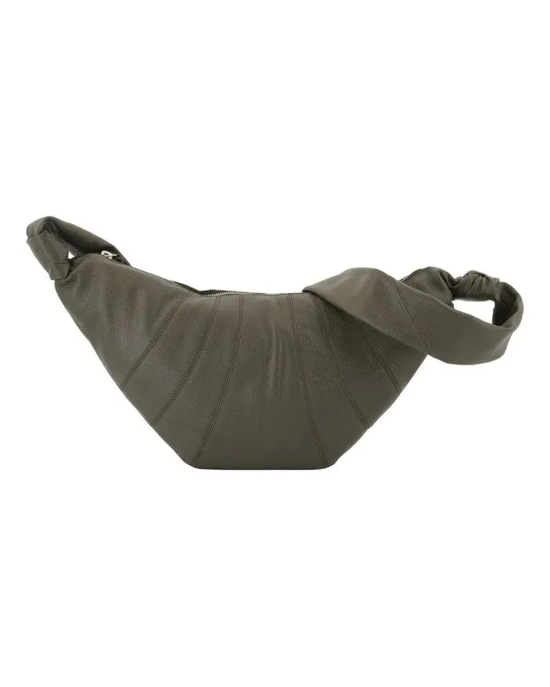 Christophe Lemaire Hobo Bags Medium Croissant Crossbody - Leather - Green grün Grün
