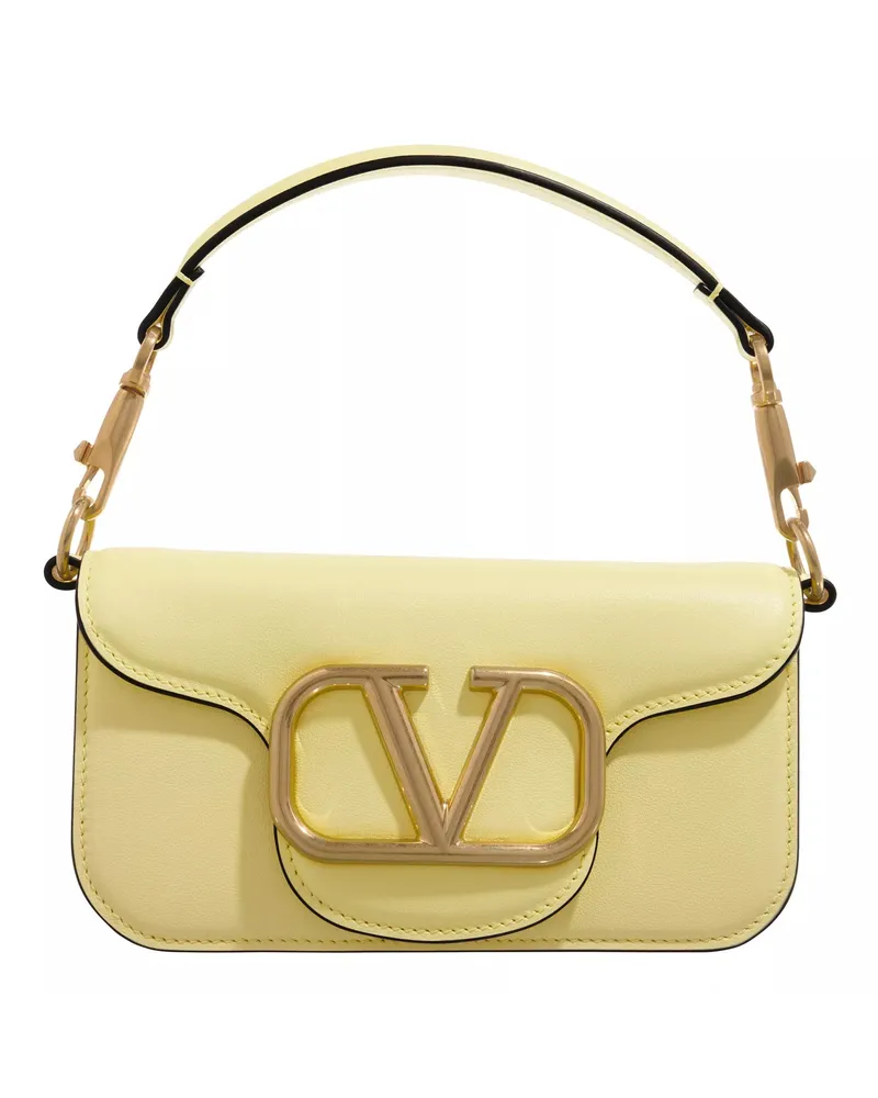 Valentino Garavani Crossbody Bags Locò Shoulder Bag Leather Gelb