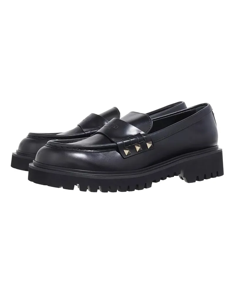 Valentino Garavani Loafer Loafer Rockstud schwarz Schwarz