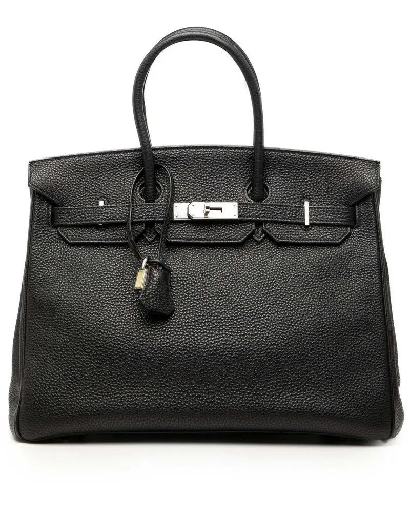 Hermès Crossbody Bags Togo Birkin Retourne 35 schwarz Schwarz