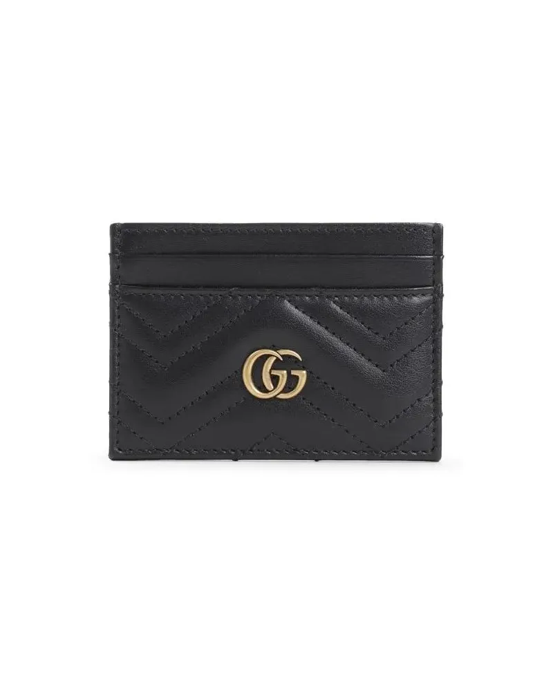 Gucci Portemonnaies Guggi Gg Marmont 2.0 Card Case Schwarz