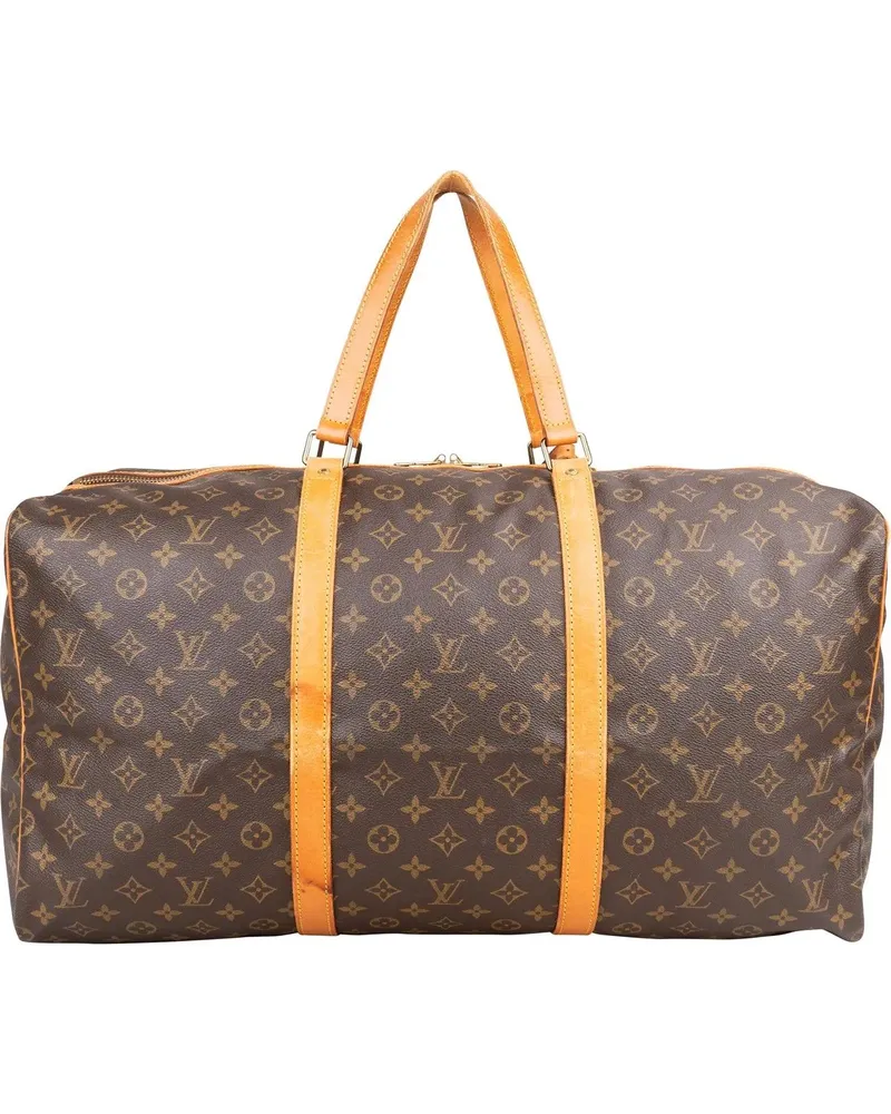 Louis Vuitton Crossbody Bags  Canvas Monogram Sac Souple 55 Travel braun Braun