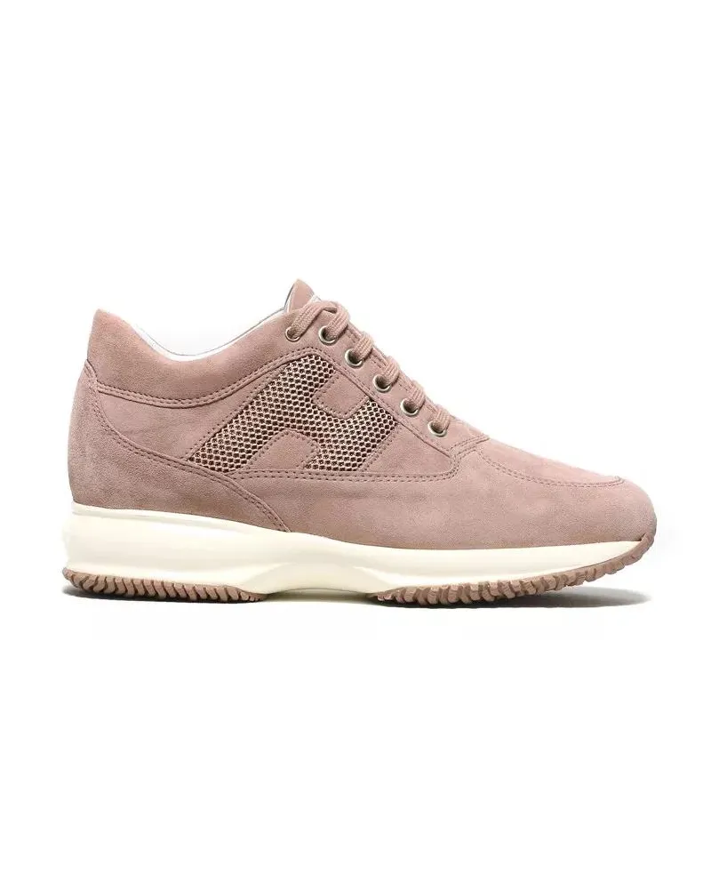 Hogan Low-Top Sneaker Interactive Sneakers In Pink Suede rosa Gold