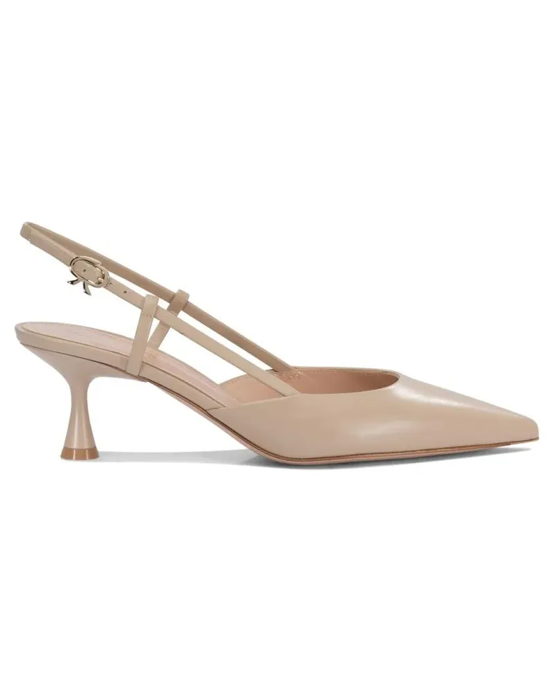 Gianvito Rossi Hohe Schuhe Pointed Toe Slingback Pumps beige Beige