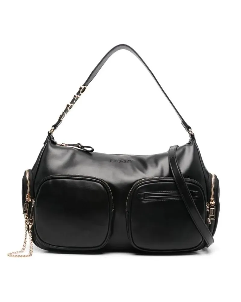 Liu Jo Hobo Bags Adjustable Shoulder Bag In Eco-Leather schwarz Schwarz