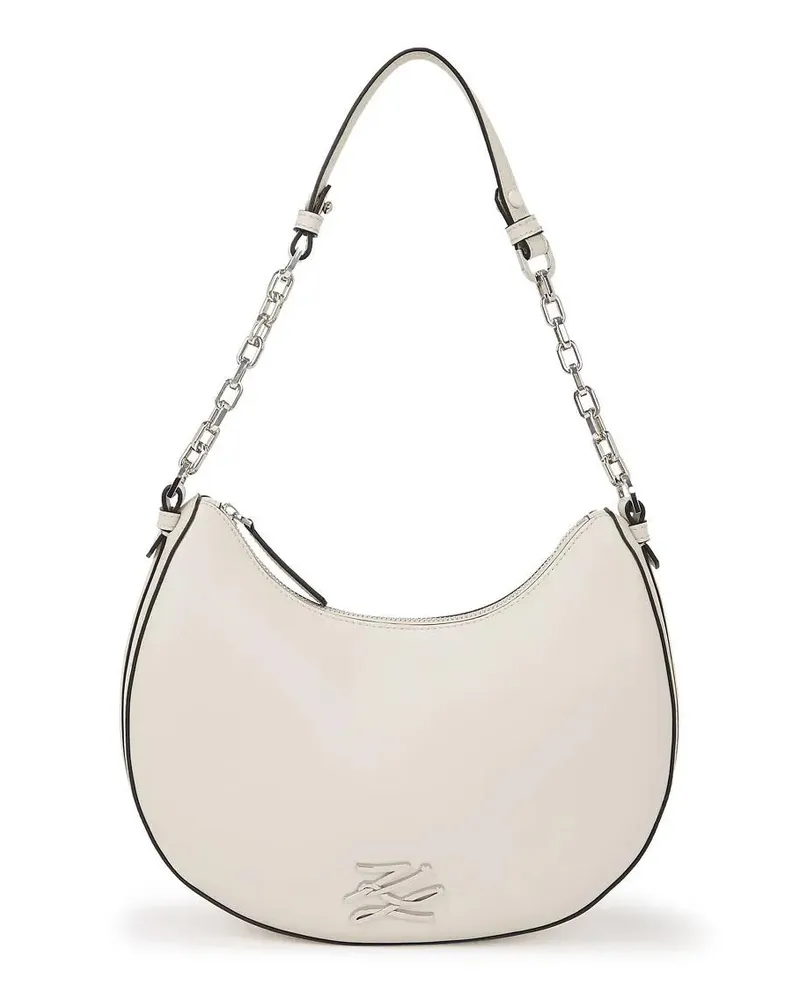 Karl Lagerfeld Hobo Bags K/AUTOGRAPH MOND-SCHULTERTASCHE weiß Weiß