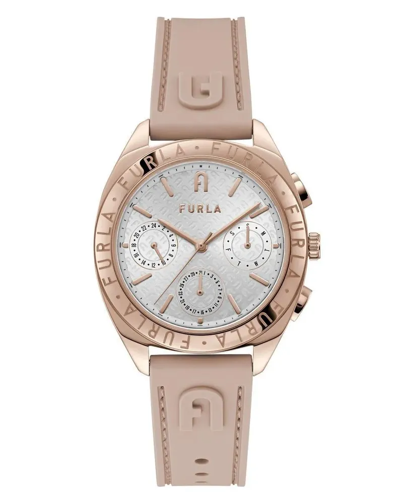 Furla Uhr Analoge Quarzuhr  Logos pink Rosa