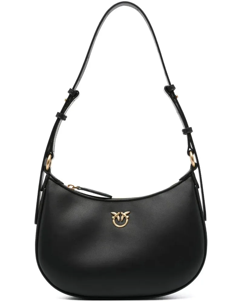 Pinko Crossbody Bags Half Moon Mini Fl Nero-Antique Gold schwarz Schwarz