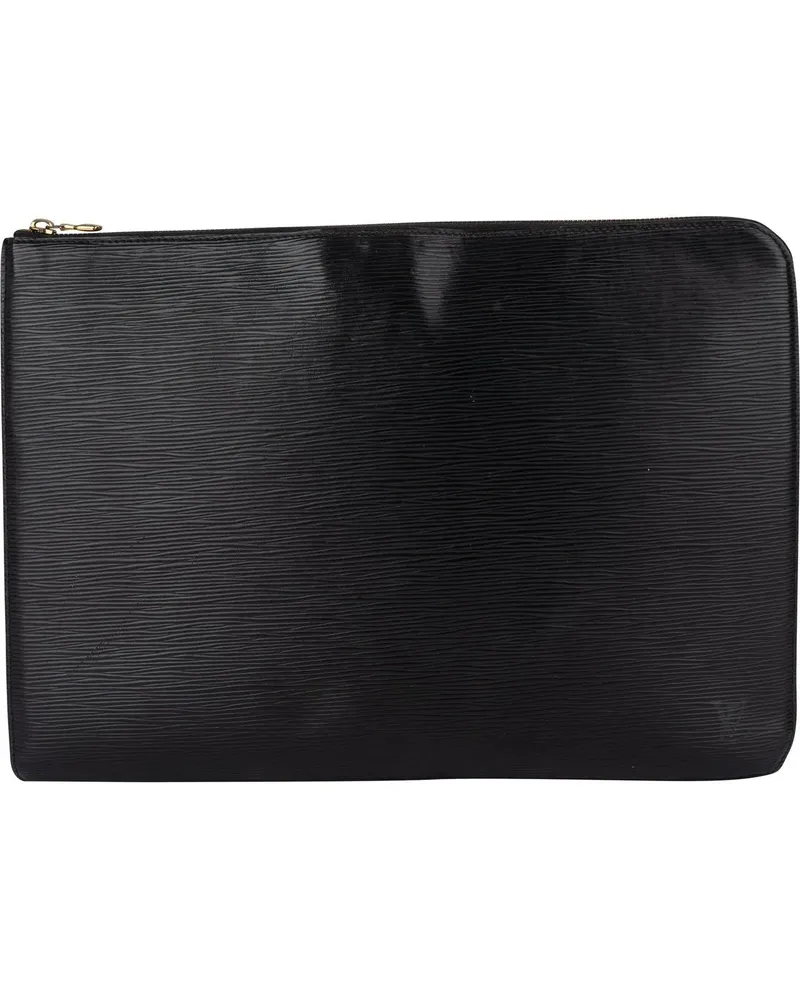 Louis Vuitton Crossbody Bags  Noir Epi Leather Laptop Clutch bunt Bunt