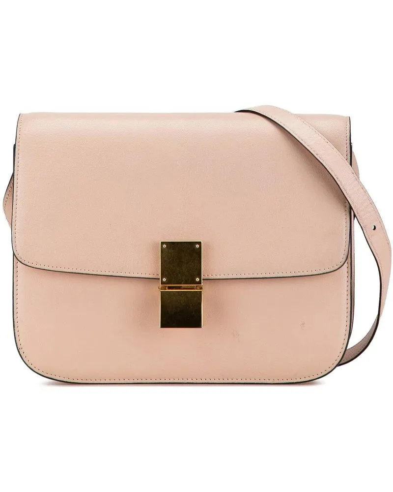 Celine Hobo Bags 1990-2023 Medium Calfskin Classic Box rosa Gold