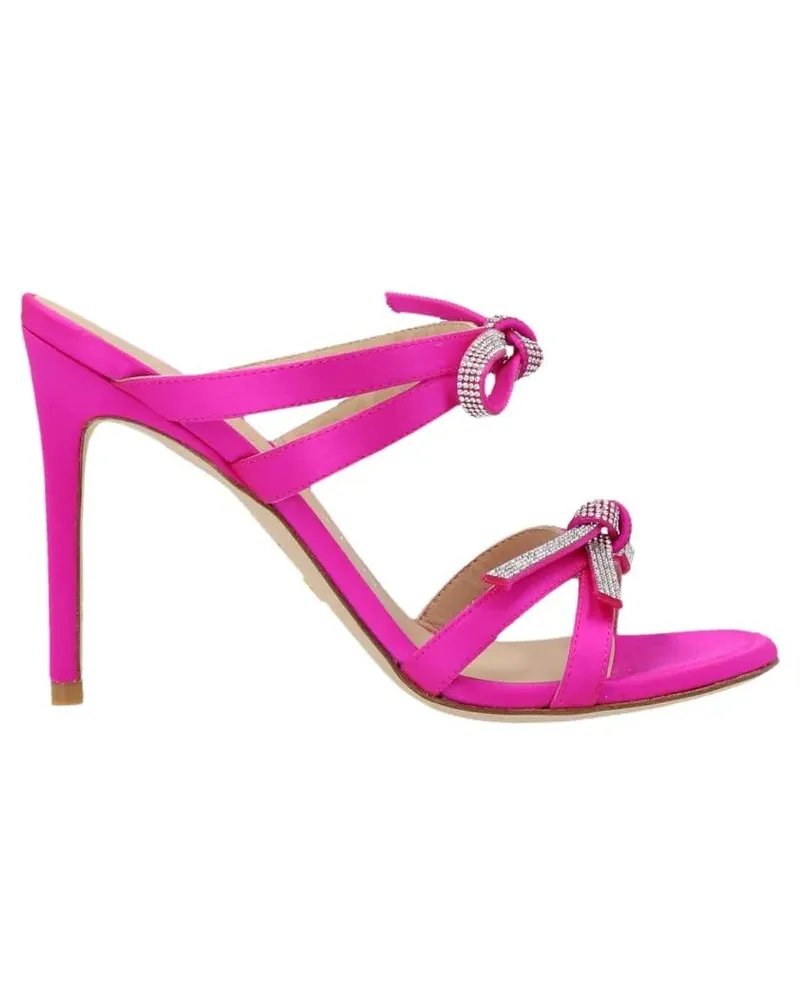 Stuart Weitzman Sandalen 'Sw Bow' Mules pink Rosa