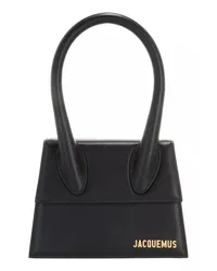 Jacquemus Tote Le Chiquito Moyen Top Handle Bag Leather Schwarz